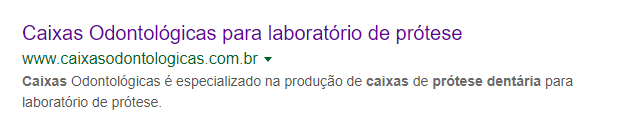 Caixas para prótese